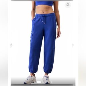 Athleta Royal Blue Heavy Weight Terry Cargo Joggers 
Sz XXS 
Casual/ gym